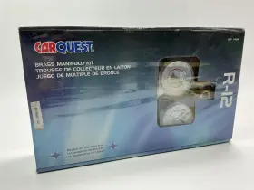 7404 Carquest Heavy-duty A/c Diagnostic Freon Gauge Brass Manifold Kit For Old 12 System