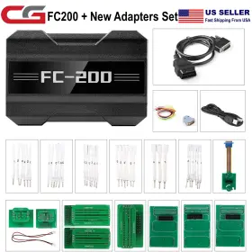 A01sk370 Cgdi Sk360 Cg F.c. 200 E-cu Programmer With New Adapter Set 6hp And 8hp/msv90/n55/n20/b48/b58