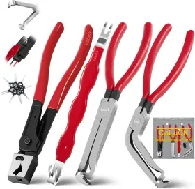 Coluck 762708338396 5pcs Electrical Disconnect Pliers For Cars Connectors Red
