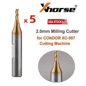 Sl258-b Condor 5x 2.0mm Milling Cutter For Xhorse Xc-007/xc-mini Master Series Machine
