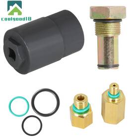 Coolgood18 Cg731916ld For Ford 6.0l Powerstroke Ipr Valve Socket Air Test Fitting Fuel Rail Adapter