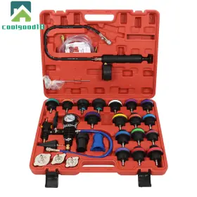 Cg801846ld Coolgood18 Universal 28pcs Radiator Pressure Tester Vacuum Cooling System Tool Refill Kit