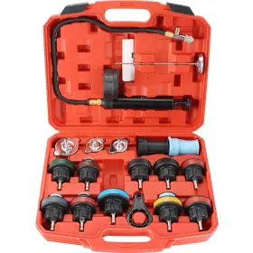 Dasbet 438077637693 18pcs Radiator Pressure Leakage Tester Tool Kit Automotive Cooling System Water