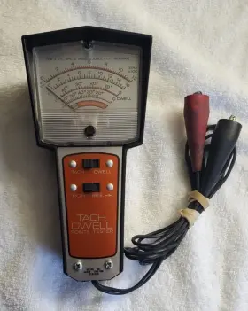 1372 Dixson Vintage Tach Dwell Points Tester Orange Model Cleaned And Tested