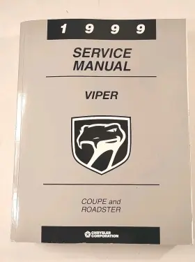 81-270-9150 Dodge 1999 Viper Factory Service Manual