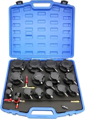 B0dnt4qnh3  Dptool Turbo System Leakage Tester Kit 19pcs Turbocharger Air Pressure Guage Cooling Sy