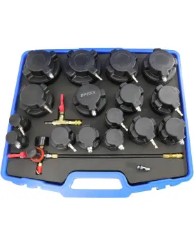 D-t19 Dptool Turbo System Leakage Tester Kit 19pc - Boost Leak W 16 Stepped Adapters