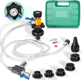 Drqp1895 Dr-auto 24444 Universal Fit Coolant System Refiller Kit 5 Adapters Vacuum Leak Tester