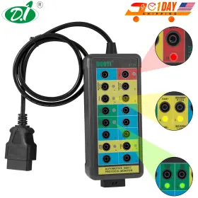 Mmt535 Duoyi Obd2 Protocol Detector Obdii 16-pin Can Breakout Box Car Power/grounds
