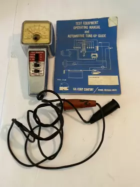 T-111 Dwell Tach Vintage Tester Model Kal-equip Co Untested 6 Or 8 Cylinder