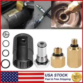 Egqp199919920 Eg-auto For 6.0l Ford Powerstroke Ipr Valve Socket Air Test Fitting Fuel Rail Adapter