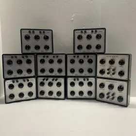 Res-2 Emco Lot Of 10 Resistance Decade Box