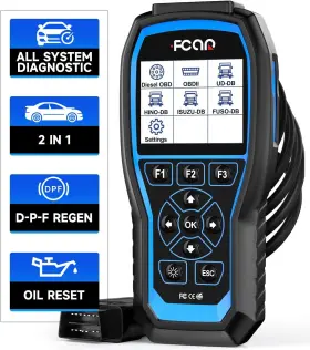 Fcar 655421692879 506 Pro Heavy Duty Truck Scanner All System Scan Tool Dpf Regen Oil Reset