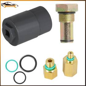 Firchassis Firc3795120ss For Ford High Pressure Oil Rail Adapters Leak Test Kit And 6.0 Ipr Valve Socket