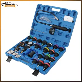 Firc4157720ss Firchassis 28pcs Radiator Pressure Tester Vacuum Cooling System Tool Refill Kit Red/blue