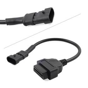 Flashbuyeasy 232145285701 1x Motorcycle 3 Pin To 16pin Obd2 Diagnostic Cable Adapter Connector For Cfmoto
