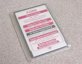 007-00503 Ford Ngs Scan Tool Data Transfer Red Diagnostic Card 1984 1994