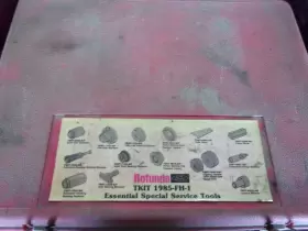 1985-fh-1 Ford Rotunda Otc Tool Tkit Incomplete With Instruction Booklet