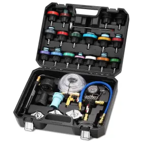Fu-t001-blk Four Uncles Radiator Coolant Pressure Tester And Vacuum Refill Kit 28-piece Un