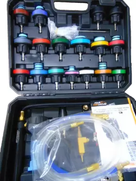 Ys-01205 Four Uncles 28 Pcs Radiator Pressure Tester Coolant Vacuum Purge Refill With Adapters 2in1