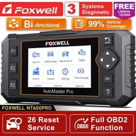 Nt6350 Foxwell Obd2 Nt650 Pro Diagnostic Scanner Wifi Free Updates Abs Srs Sas Oil Resets Tool