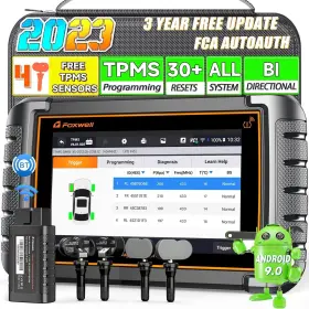 Nt809ts Foxwell Obd2 Scanner Car Diagnostic Tpms Programming Bi-directional Tool
