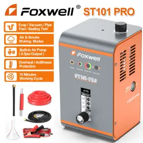 St101 Foxwell Pro Car Evap Smoke Machine With Built-in Air Pump And Flower Meter