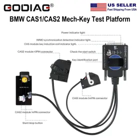 A01sk420 Godiag Test Platform For Bmw Cas1/cas2 Mech-key Detect Cas And Key Synchronization