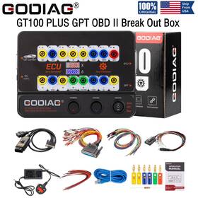 Godiag H01so537-c Gt100 Plus Gpt Enet Doip 24v-12v Obd Ii Break Out Box Ecu Connector