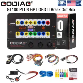 H01so537-c Godiag Gt100 Plus Gpt Enet Doip 24v-12v Obd Ii Break Out Box Ecu Connector