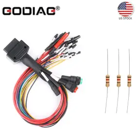 Hksf347 Godiag Full Protocol Obd2 Jumper Cable Lines For E-c-u Immo Abs Cluster Bench