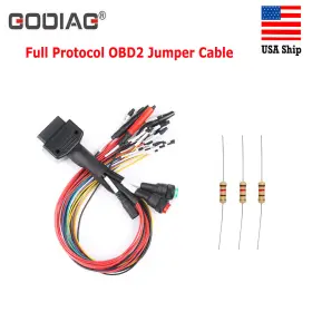 Hksf347ea01 Godiag Full Protocol Obdii Jumper Cable With Boot Gnd4 Clip