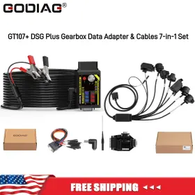Se161-b-1 Godiag Gt107 Dsg Plus Gearbox Data Adapter With Cables 7-in-1 Set For Dq250 Etc