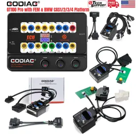 So537-b-bmw Godiag Gt100 Pro Breakout Box Bmw Cas1/cas2/cas3/cas4 And Fem/ Bdc Test Platform