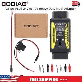 Godiag So659-b Gt106 Plus 24v To 12v Heavy Duty Truck Adapter For Cars/heavy Trucks