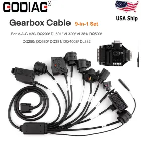 Ushksf419ea01 Godiag Gearbox Cable 9-in-1 Set For V30/dq200/ Dl501/ Vl300/ Vl381/ Dq500/ Dq250