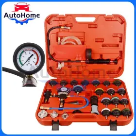 Yi207886t Good-autohome 28pcs Cooling System Leak Radiator Cap Pressure Tester Kit Pump Gauge Adapter