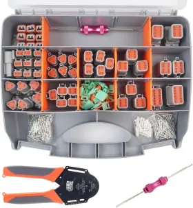 Rdr-0054 Goyappin Deutsch Connector Kit With Crimper 2 3 4 6 8 12 Pin
