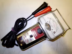 126-7 Hanson / Hawk Harvey E. Point Dwell Tester With Cylinder Selector Rare Vintage Usa