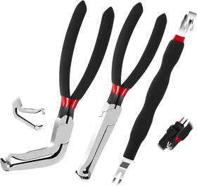 Havaro 762203264619 3-piece Electrical Disconnect Pliers Set 60 Angled And Straight Black