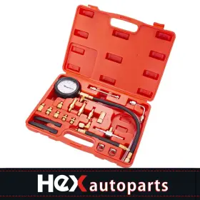 931145719 Hex Autoparts 0-140 Psi Fuel Injection Pump Pressure Tester Injector Gauge Set