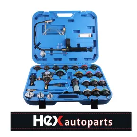 99939401 Hex Autoparts 28 Universal Radiator Pressure Tester Vacuum-type Cooling System Refill Kit