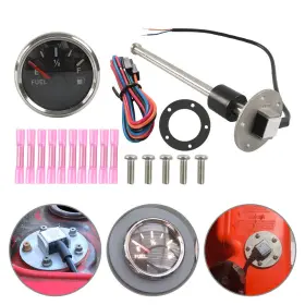Hukyu 550742602876 Marine Boat Fuel Water Tank Level Sensor 52mm Gauge 0-190ohms