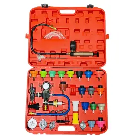 Hzautos Sxdly#34 34pcs Radiator Pump Pressure Tester And Coolant Vacuum Refill Tool Kit For Au