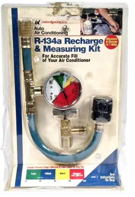 Gbm-2cs Interdynamics Id Auto A/c Air Conditioning R-134a Recharge And Measuring Kit