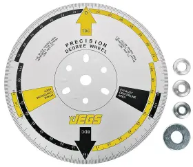 555-81622 Jegs Precision Cam Degree Wheel 11 Inch 3/4 Center Hole Made In Usa