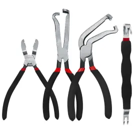 Jeca310 Jeuclel 4pcs Professional Electrical Disconnect Pliers For Cars Black