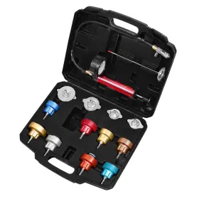 Jt008s6-2 Jifetor 14pcs Radiator Pressure Tester Tool Kit With Aluminium Pump And Metal Adapter