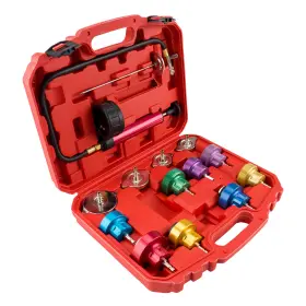 Xia187800 Kac 14pcs Radiator Cooling System Pressure Tester Gasket Water Tank Leak Adapter Kit