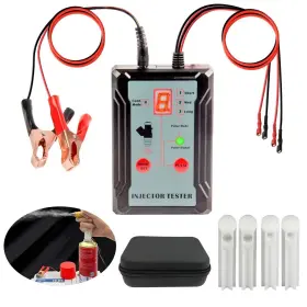 Kaisal 728990665077 Fuel Injector Tester Cleaner 8 Pulse Modes Kit 2 Injectors
